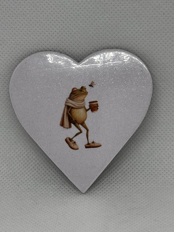 Magnet cœur grenouille cocooning