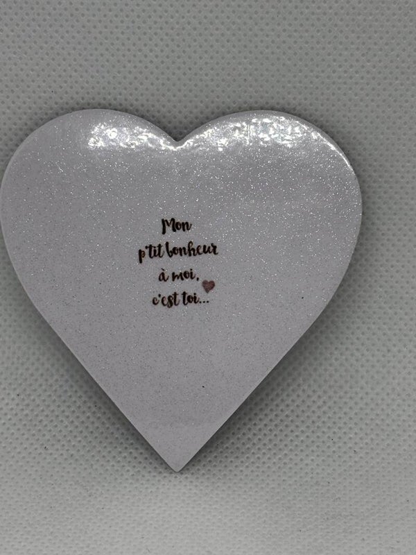 Magnet cœur “Mon p’tit bonheur à moi, c’est toi…”