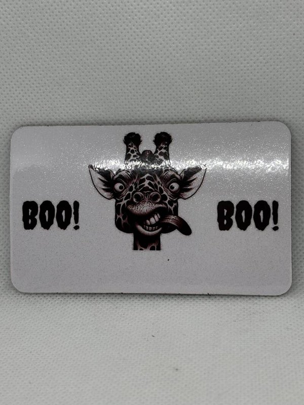 Magnet girafe humoristique “BOO!”