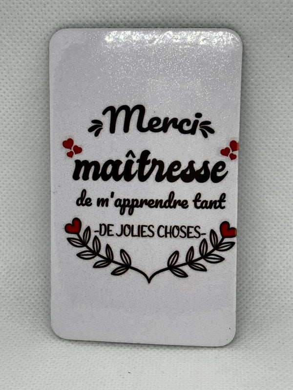 Magnet “Merci Maîtresse”