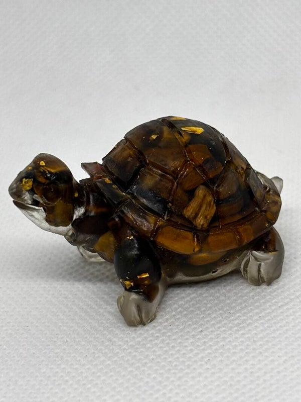 Tortue fantaisie marron