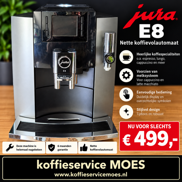 Jura E8 gebruikt gereviseerd