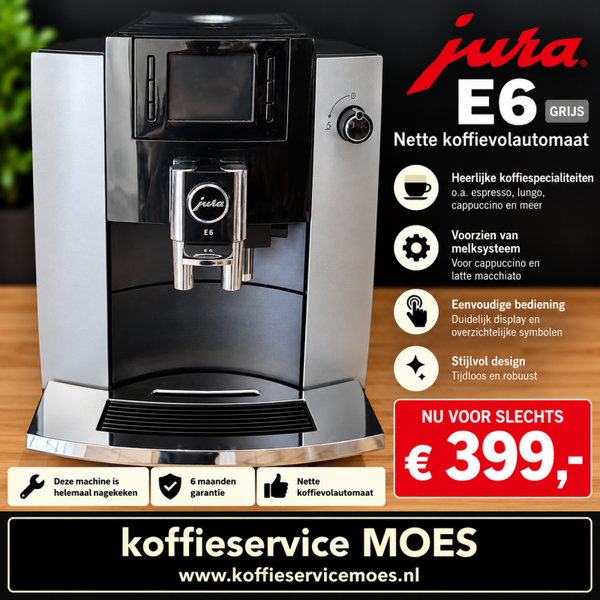 Jura E6 grijs gebruikt gereviseerd