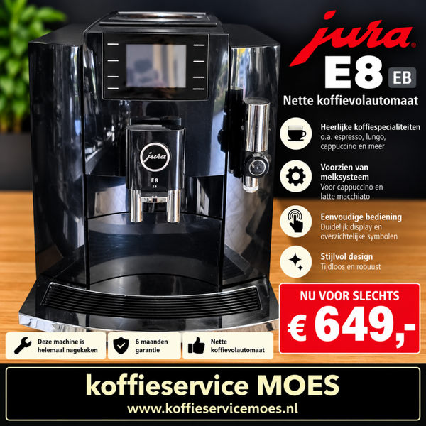 Jura E8 EB gebruikt gereviseerd