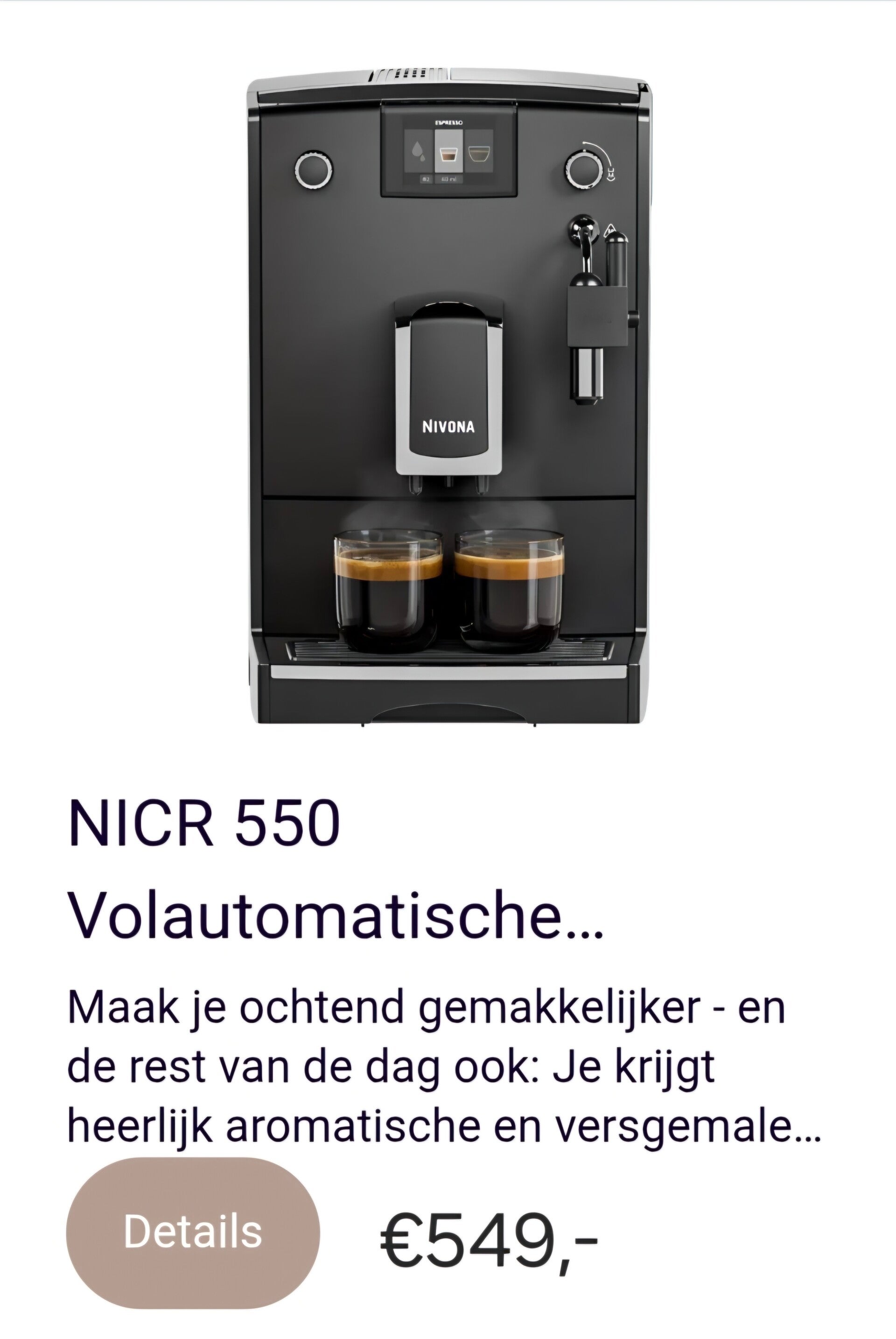 Nivona 550 nieuw