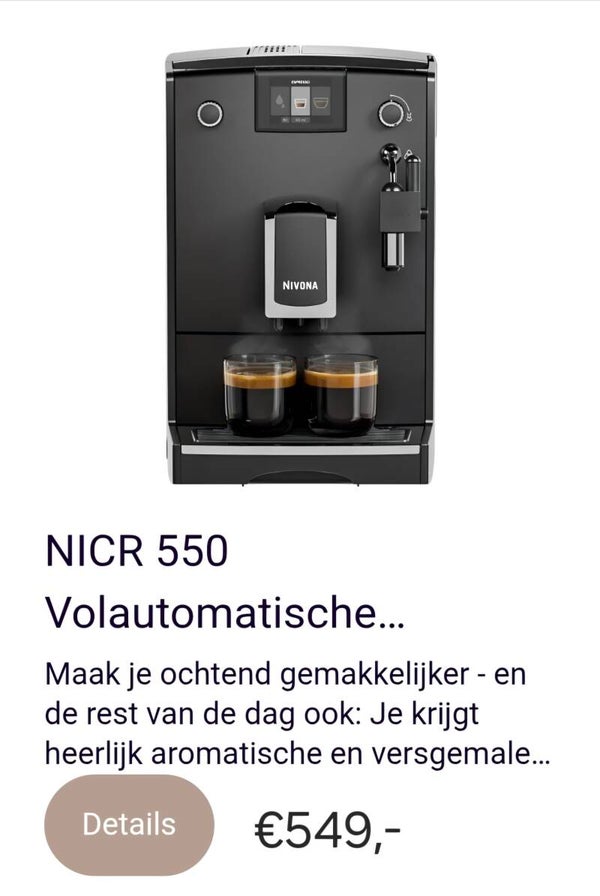 Nivona 550 nieuw