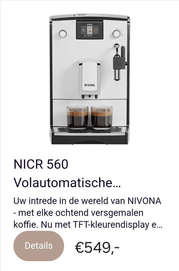 Nivona 560 wit