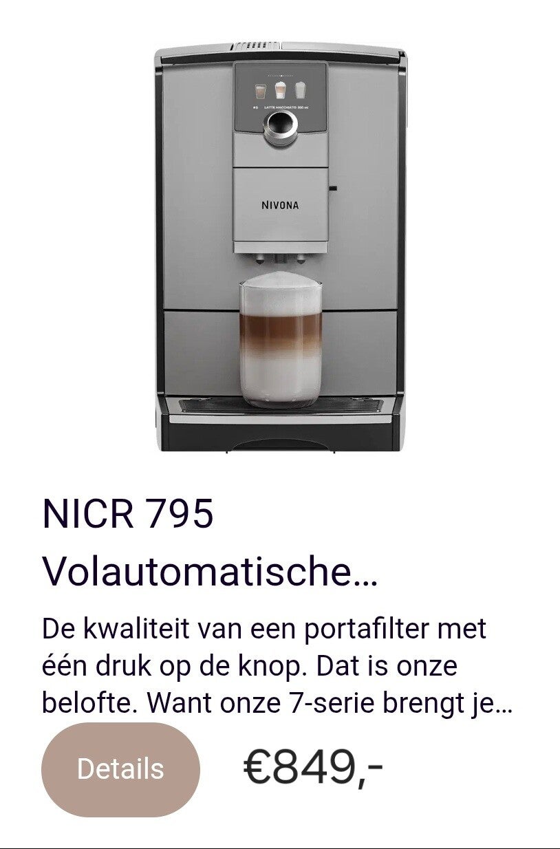 Nivona 795 nieuw.