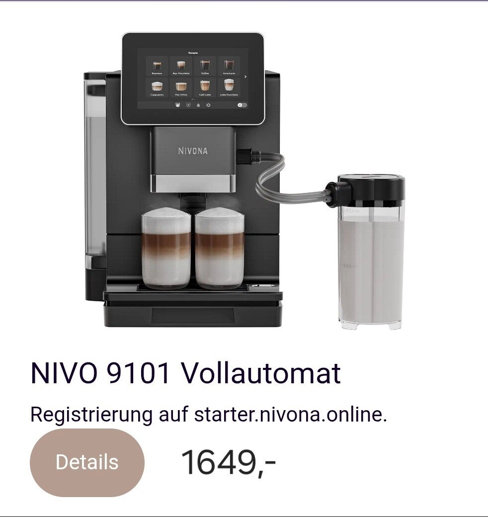 Nivona 9101 zwart nieuw!!!!