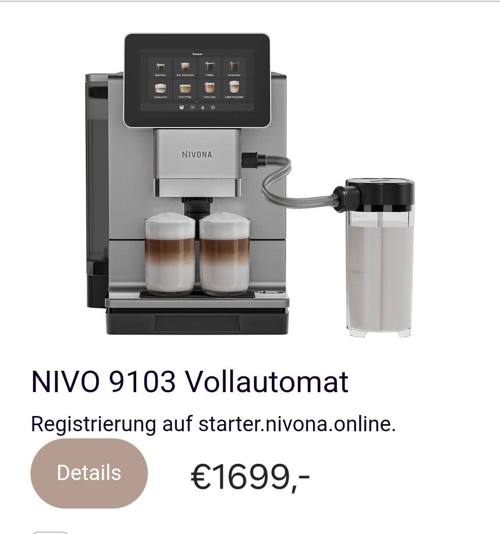 Nivona NICR 9103 nieuw te bestellen bij ons