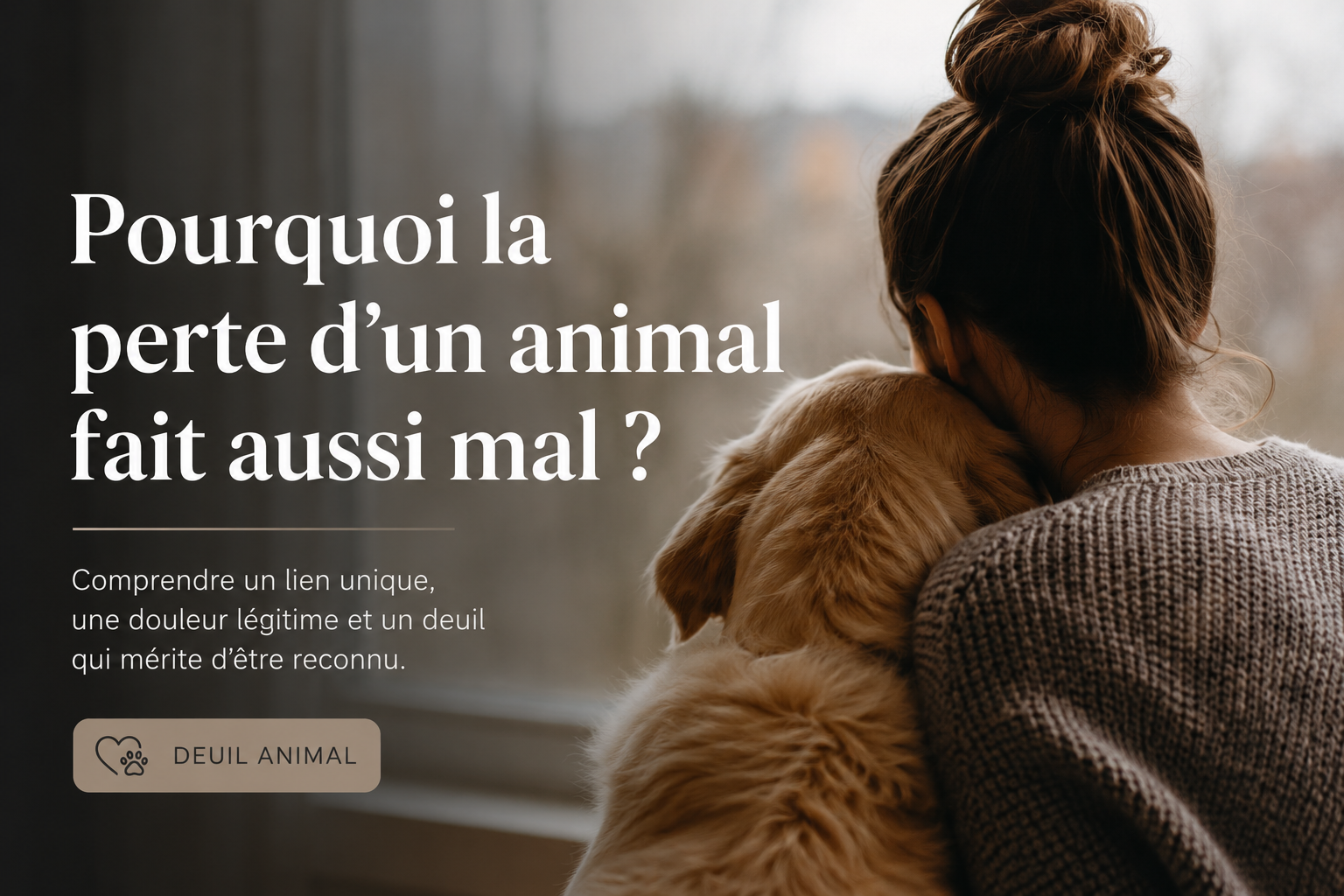 Personne tenant son animal dans les bras 