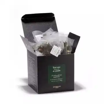 Dammann thé vert au Jasmin 25 sachets cristal