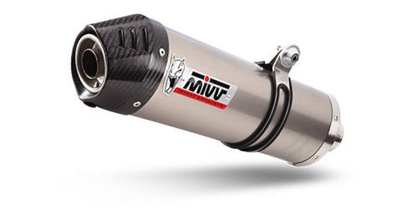 Uitlaat / Echappement Kawasaki Z750 '07- MIVV Oval titanium Slip-on