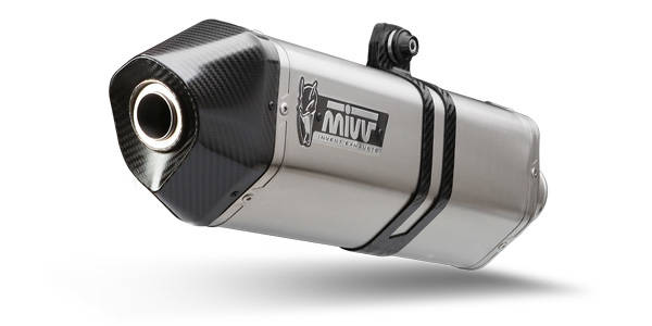 Uitlaat / Echappement Triumph Tiger 800/XC '11- MIVV Speed Edge RVS Slip-on