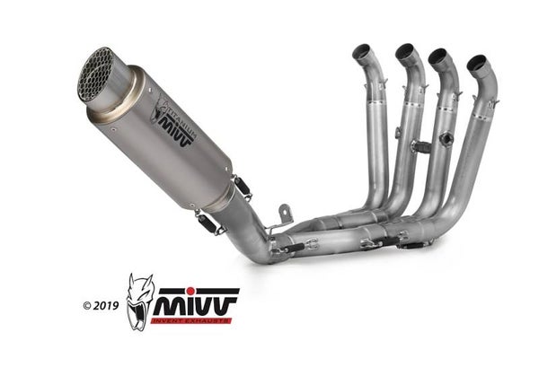 Uitlaat / Echappement BMW S1000RR 2017-2018 MIVV Power Steel RVS full system with GP Pro silencer