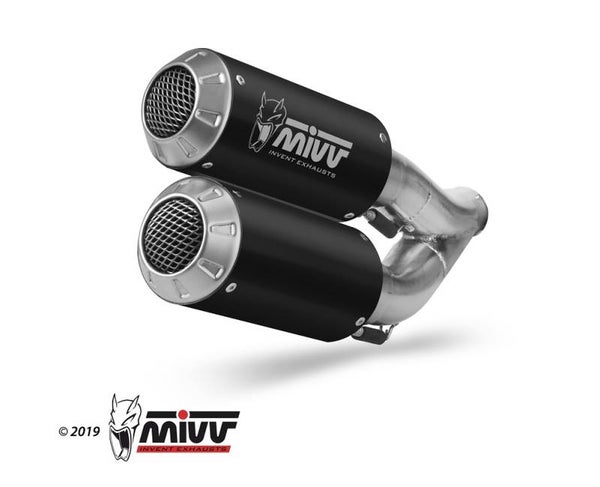 Uitlaat / Echappement Honda CB1000R '18- MIVV Double MK3 Slip-on
