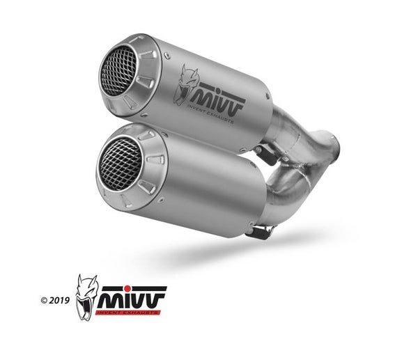 Uitlaat / Echappement Honda CB1000R '18- MIVV Double MK3 Slip-on