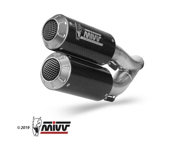 Uitlaat / Echappement Honda CB1000R '18- MIVV Double MK3 Slip-on