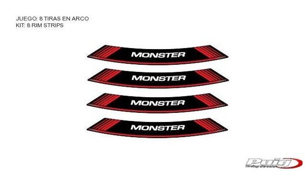 Velglint / Liseret jantes - logo Ducati Monster - Puig