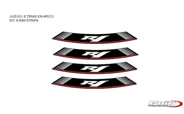 Velglint / Liseret jantes - logo Yamaha YZF R1 - Puig