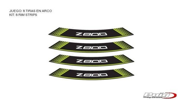 Velglint /Liseret jantes - logo Kawasaki Z800 - Puig