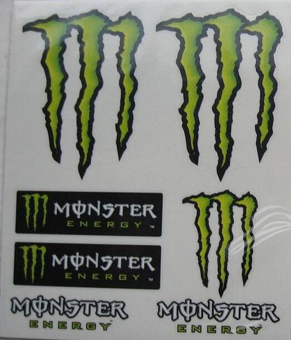 Stickervel /Autocollants - M energy (14x16 cm)