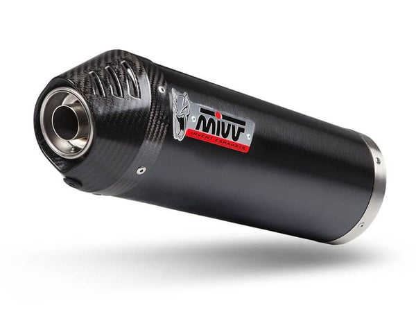 Uitlaat / Echappement Yamaha T-MAX 530 '17- MIVV Full System Black RVS muffler