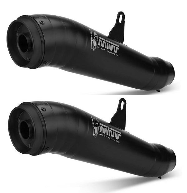 Uitlaat / Echappement Triumph Speed Triple 1050 '16- MIVV Double Ghibli Black Slip-on