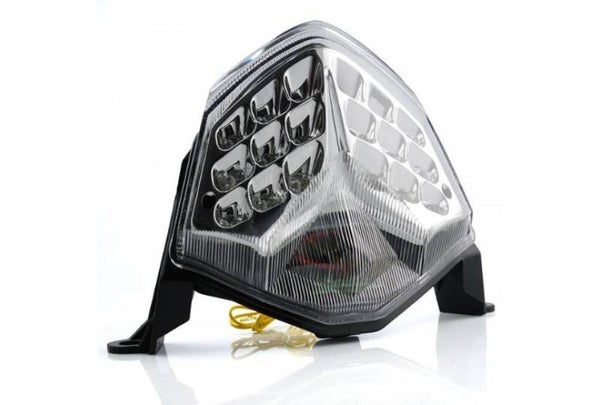 Achterlicht / Feu arrière - Kawasaki ZX10-R '08-10 /  ZX6-R '09-'12 / Z1000 '07-'09 / Z750 '07-'12 - Clear LED Chrome with indicators
