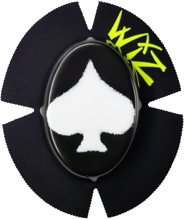 Knee sliders / Protection genoux - ACE White Black