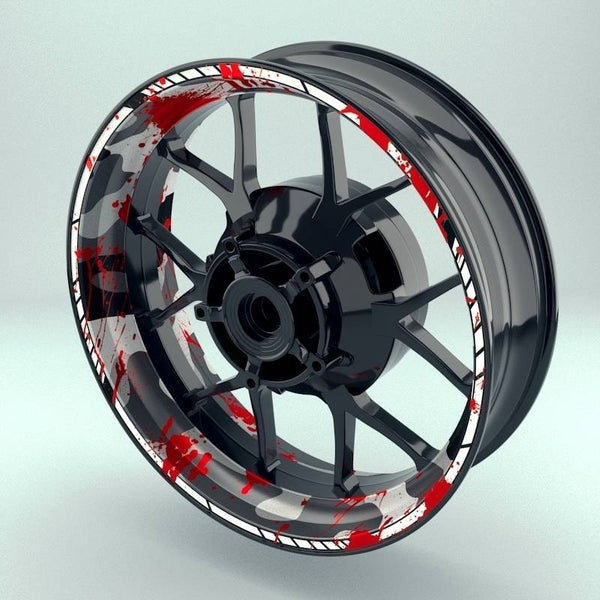 Velglint Sticker / Liseret de jantes - Premium Camouflage Blood