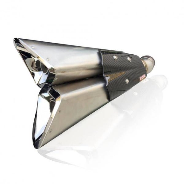 Uitlaat / Echappement Ninja H2 Ixil Double Slashed Cone Xtrem Slip-on