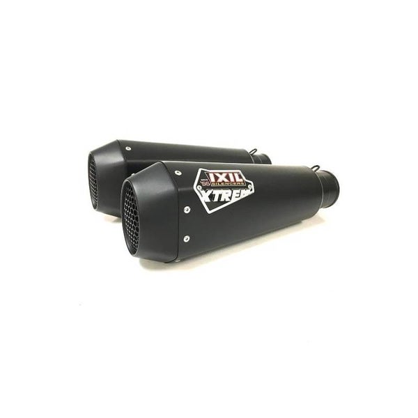 Uitlaat / Echappement Kawasaki Z1000 '14- Ixil Race Hexagon Xtrem Black Slip-ons