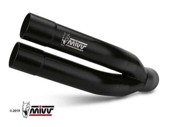 Uitlaat / Echappement Kawasaki Z900 '17- MIVV Double Gun Titanium Slip-on