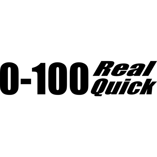 Sticker / Autocollants - 0-100 Real Quick 2-pack