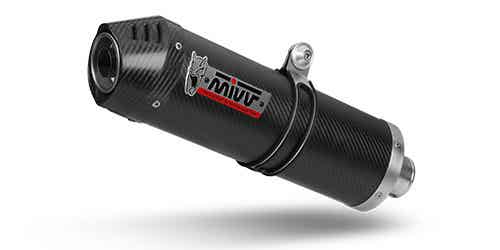 Uitlaat / Echappement Kawasaki ER6N/F '05-'11 MIVV Oval Carbon Slip-on