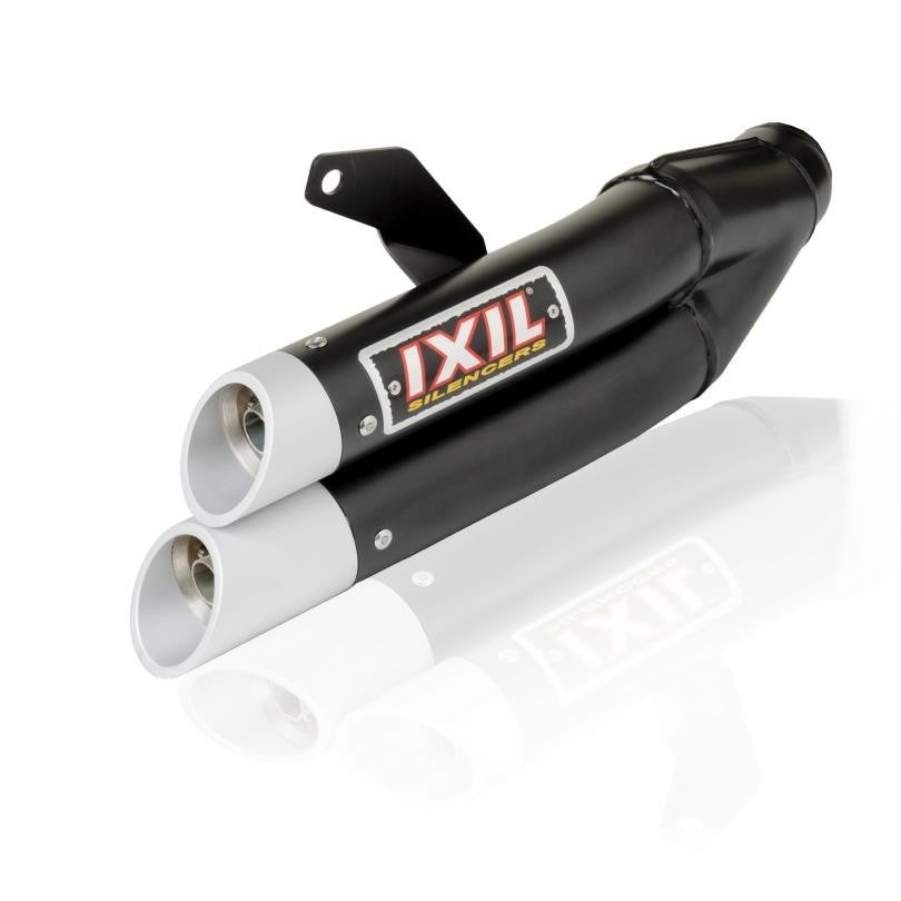 Uitlaat / Echappement Kawasaki ER6N '12- Ixil Dual Hyperlow XL Black Full system
