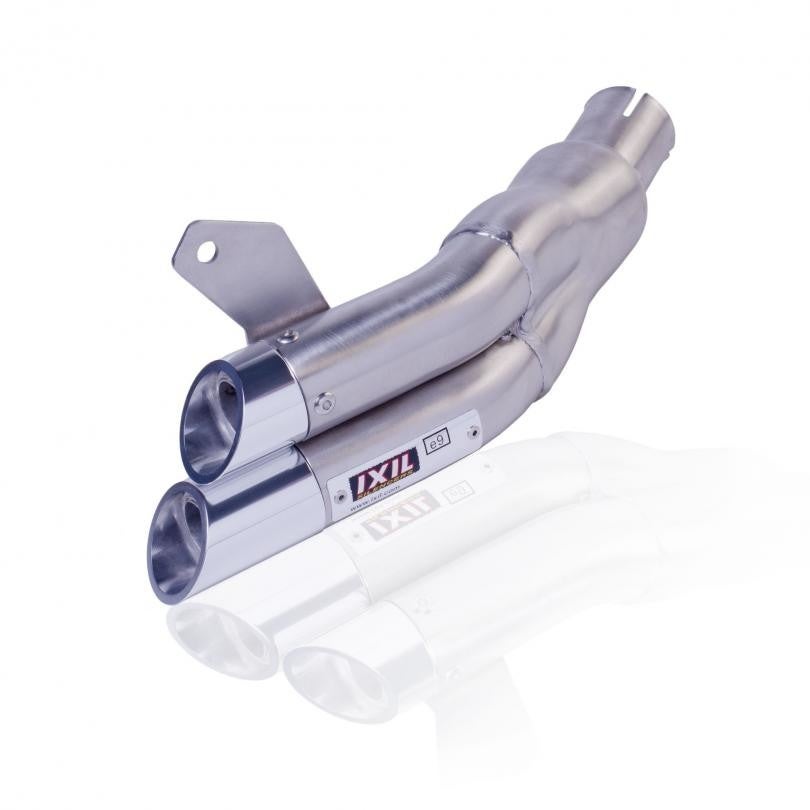 Uitlaat / Echappement ZX6-R '09- Ixil Dual Hyperlow Inox Slip-on