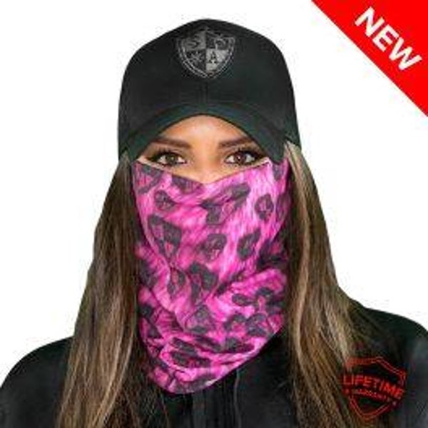 Face Mask - Girl Leopard Pink