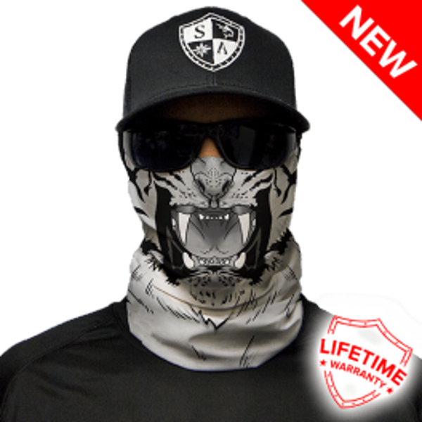 Face Mask - White Tiger