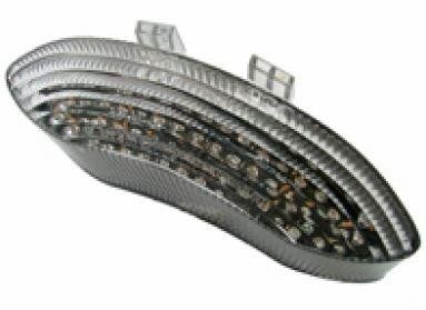 Achterlicht / Feu arrière - Triumph Speed Triple 1050 '08-'16 / Street Triple 675 '07-'12 - Clear LED Chrome with indicators