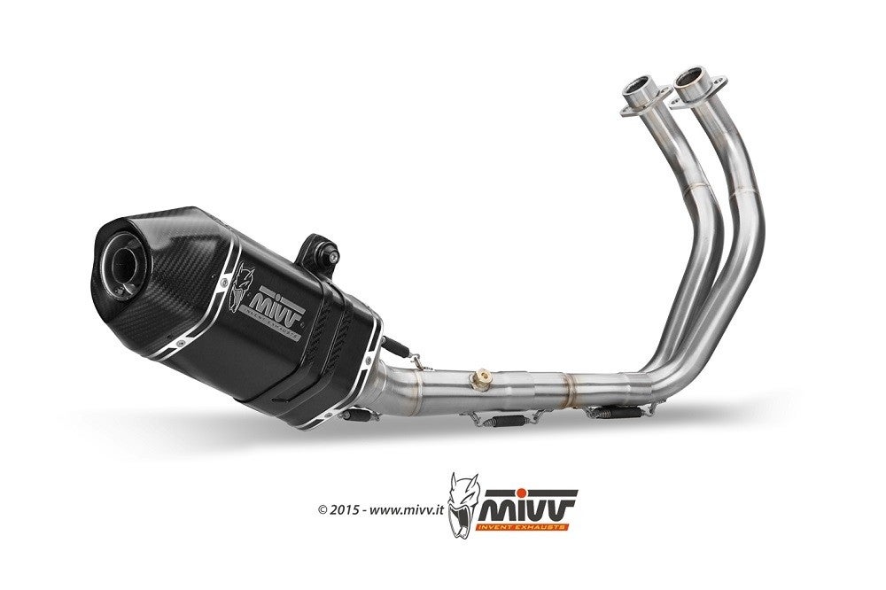 Uitlaat / Echappement Yamaha MT-07 '14- MIVV Speed Edge Steel Black Full System