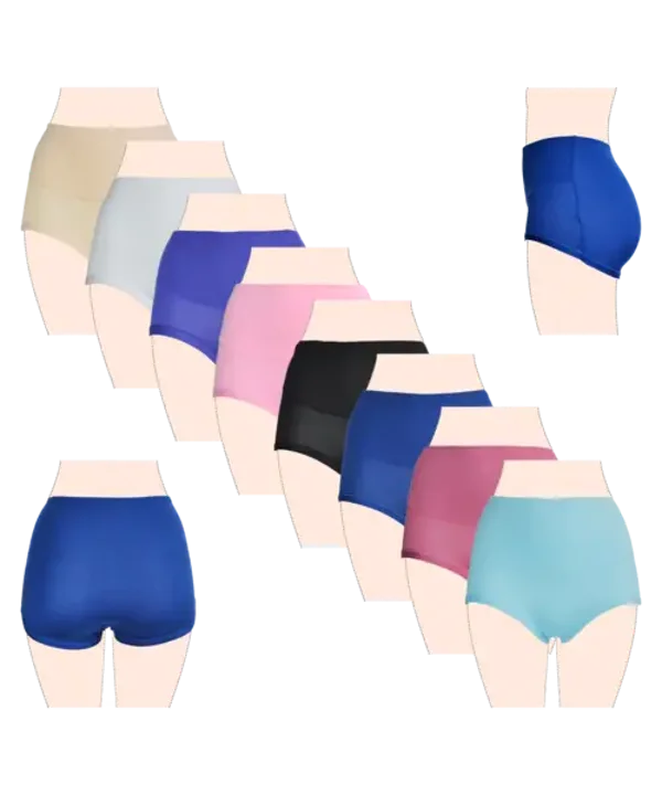 Dames Hoge Taille Slip Zwart XL 6002 (3 stuks)