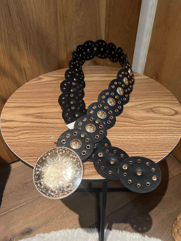 ibiza riem rondjes zwart🖤