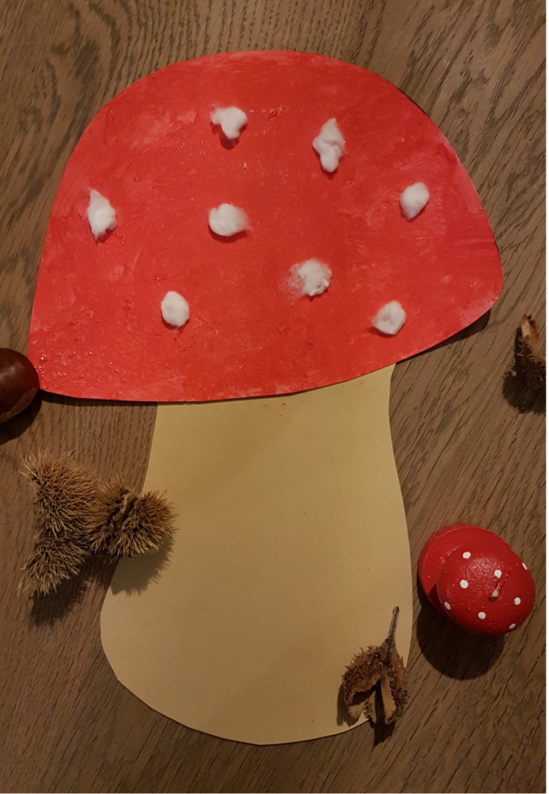 Paddenstoel knutselen | Thema herfst | Linda's peuterpret
