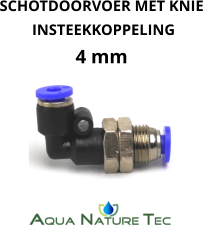 Schotdoorvoer met knie insteekkoppeling