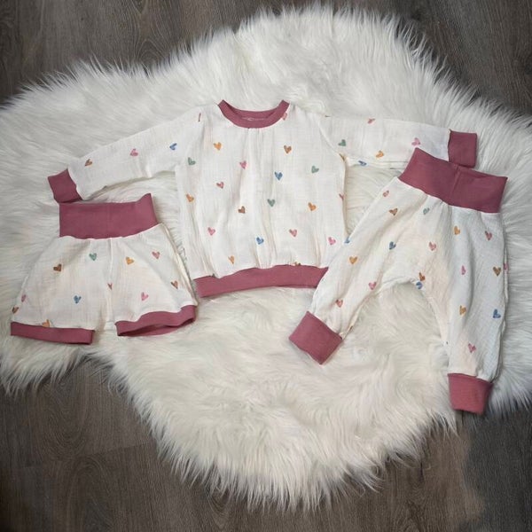 Musselin Babyset Größe 80