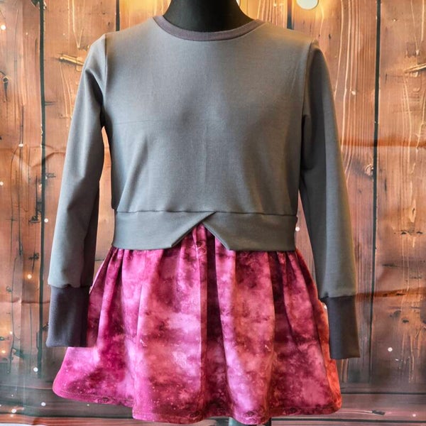 Volant-Sweater in Größe 134