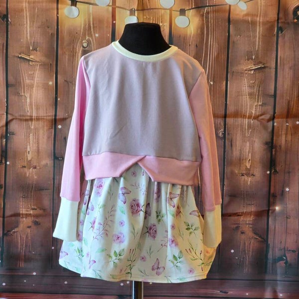 Volant-Sweater in Größe 116