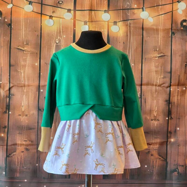 Volant-Sweater in Größe 104